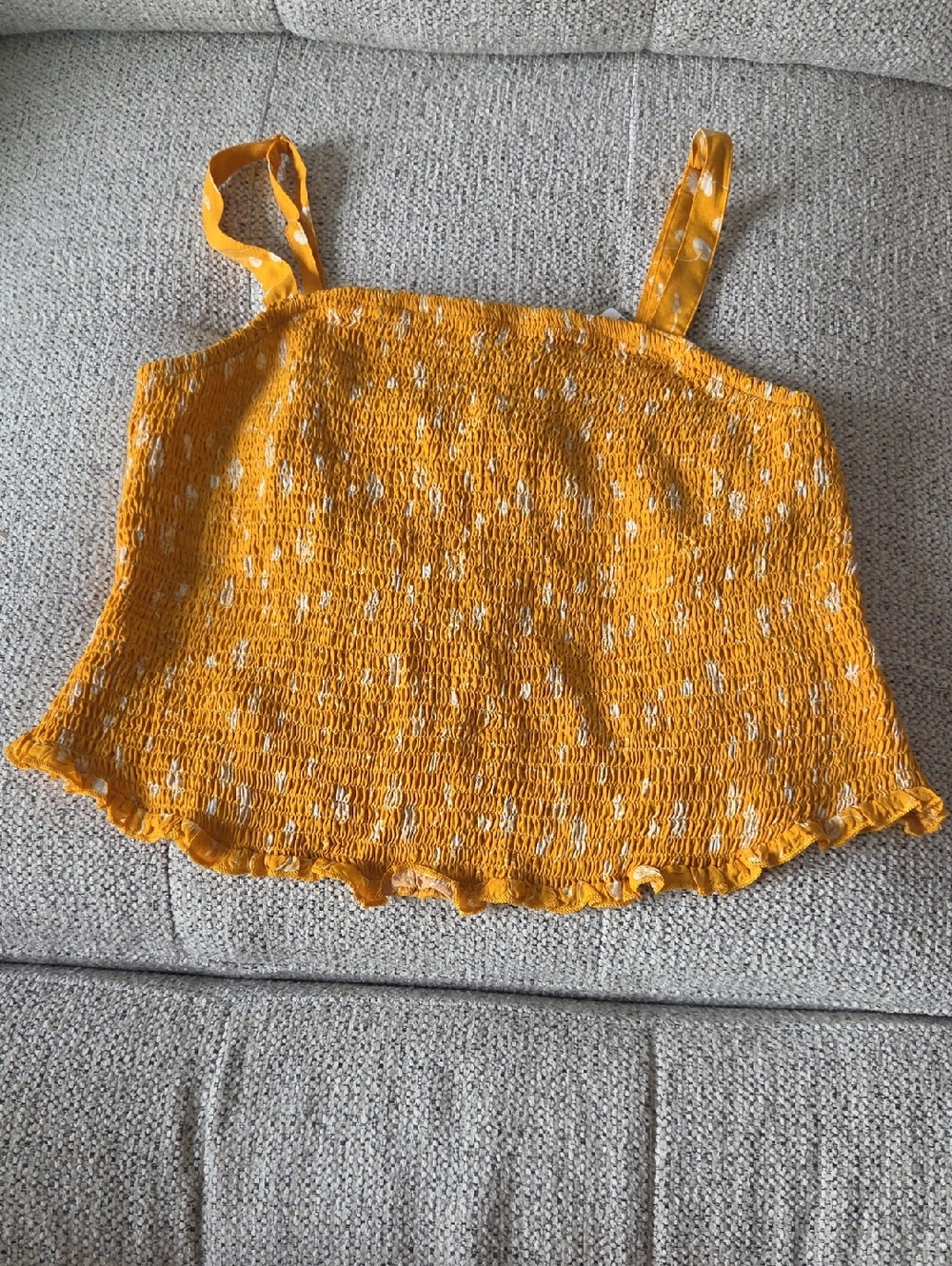 torrid Dandelion Yellow Smocked Floral Tank